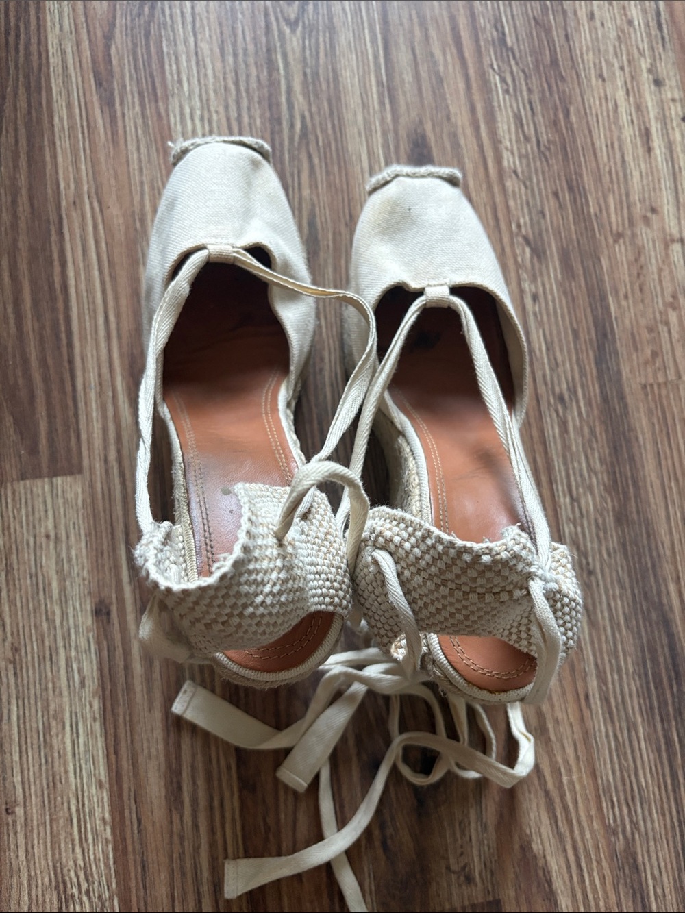 POLO Espadrille Lace-Up in Cream